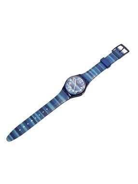 Swatch Linajola GN237 Blue Striped Watch